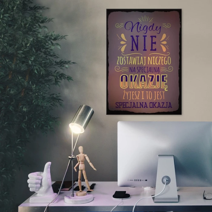 Plakat metalowy specjalna okazja
