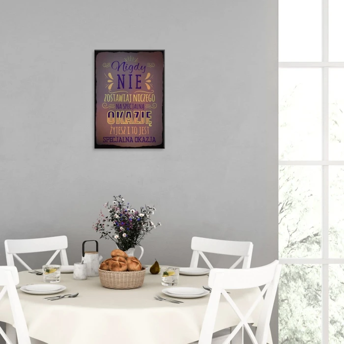 Plakat metalowy specjalna okazja