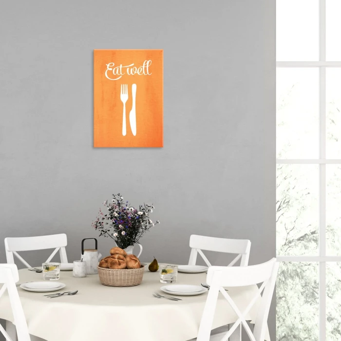 Plakat metalowy Eat well