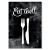 Plakat metalowy Eat well black