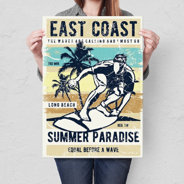 Plakat metalowy Summer paradise