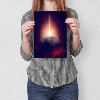 Plakat metalowy Ziemia