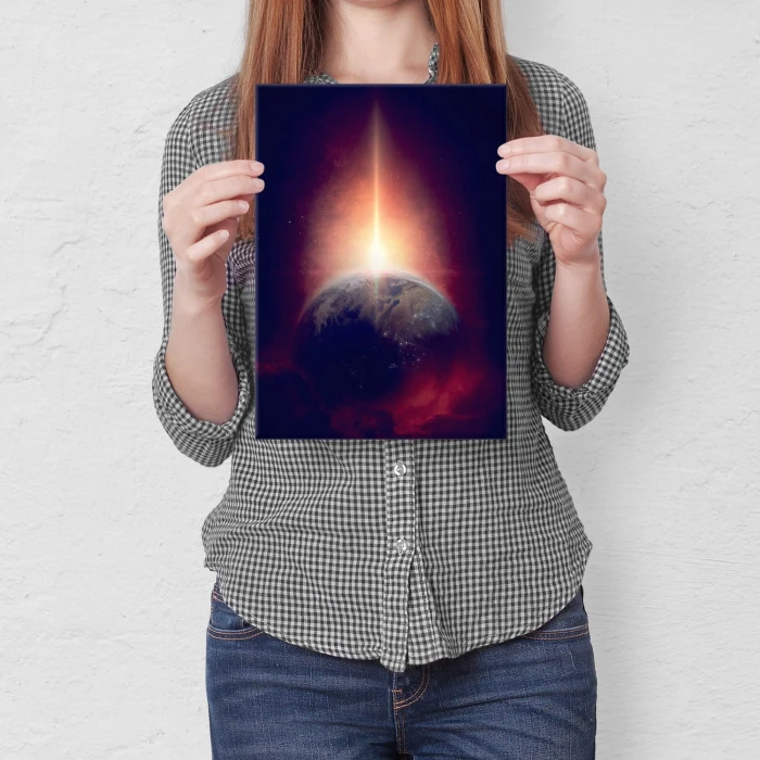 Plakat metalowy Ziemia