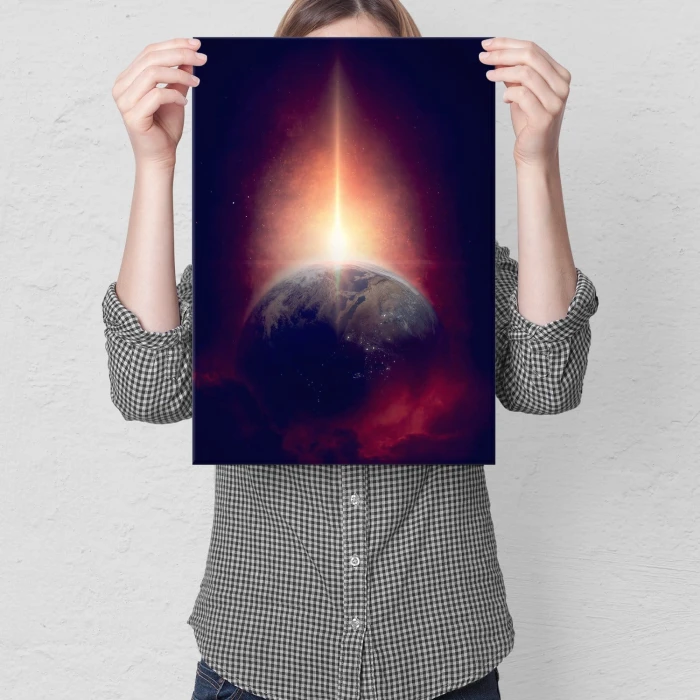 Plakat metalowy Ziemia