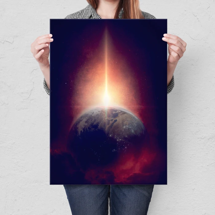 Plakat metalowy Ziemia