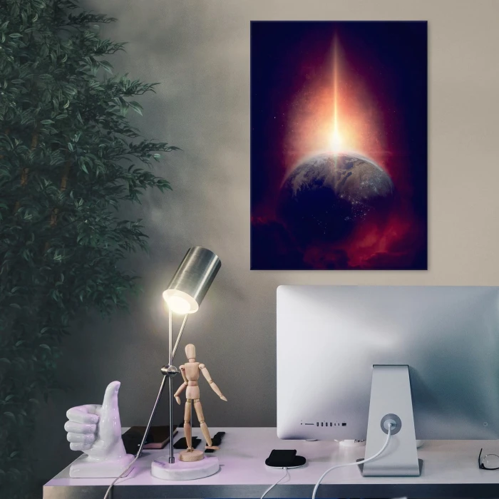 Plakat metalowy Ziemia