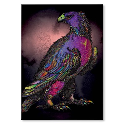 Plakat metalowy Kolorowy orzeł