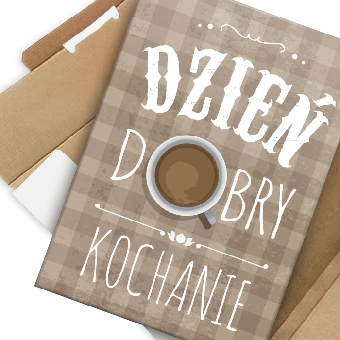 Plakat metalowy Dzień dobry kochanie