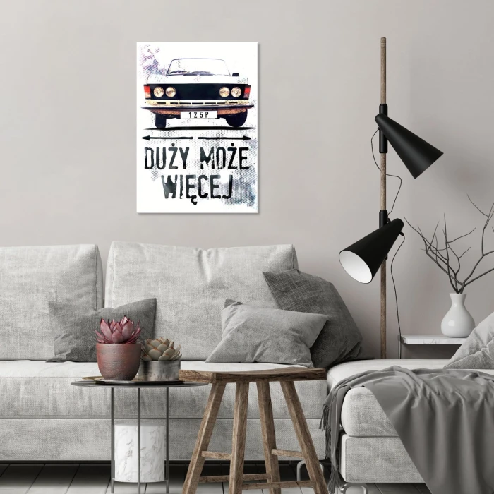 Plakat metalowy Duży może więcej