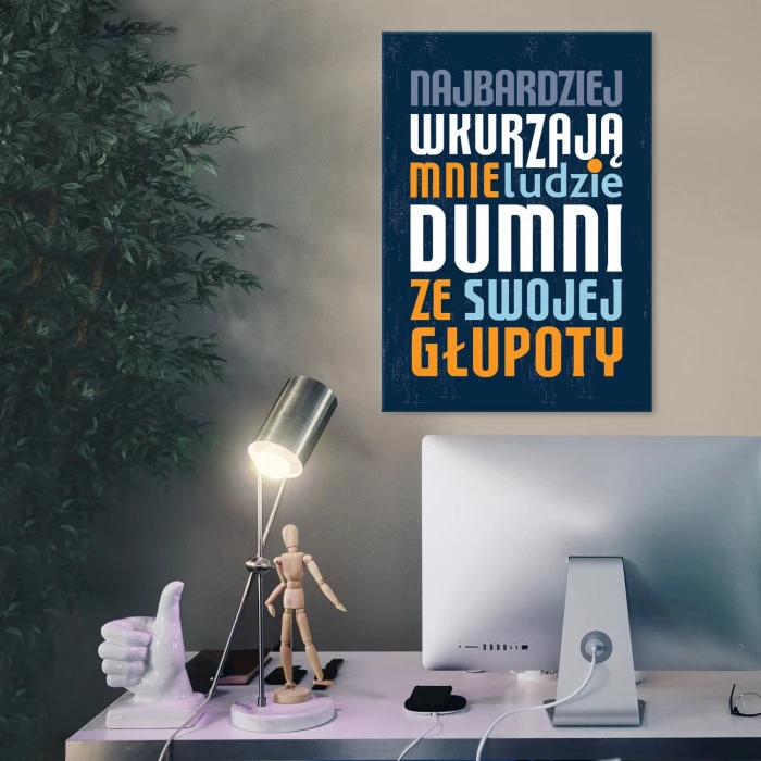 Plakat metalowy Wkurzają mnie