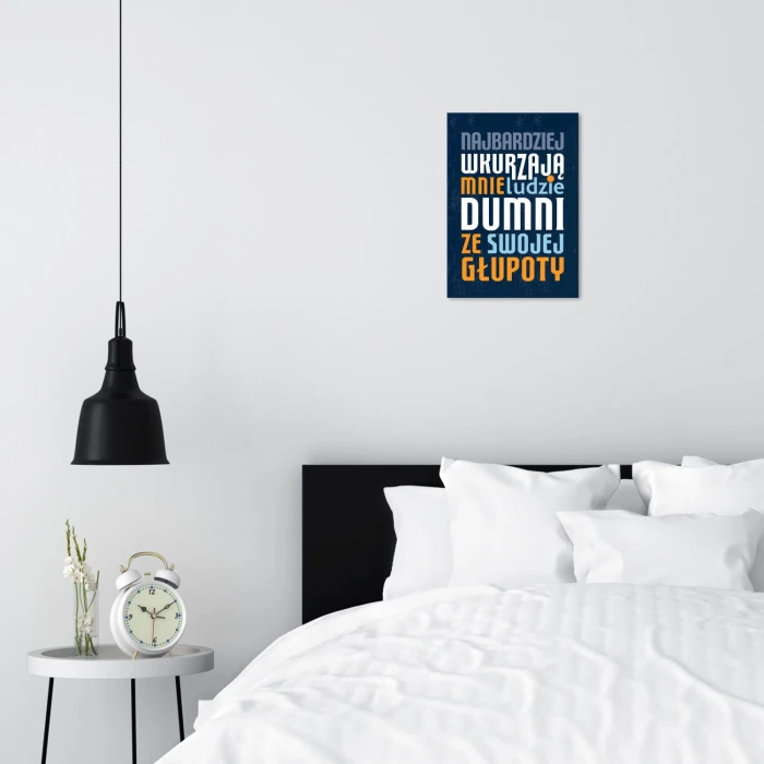 Plakat metalowy Wkurzają mnie