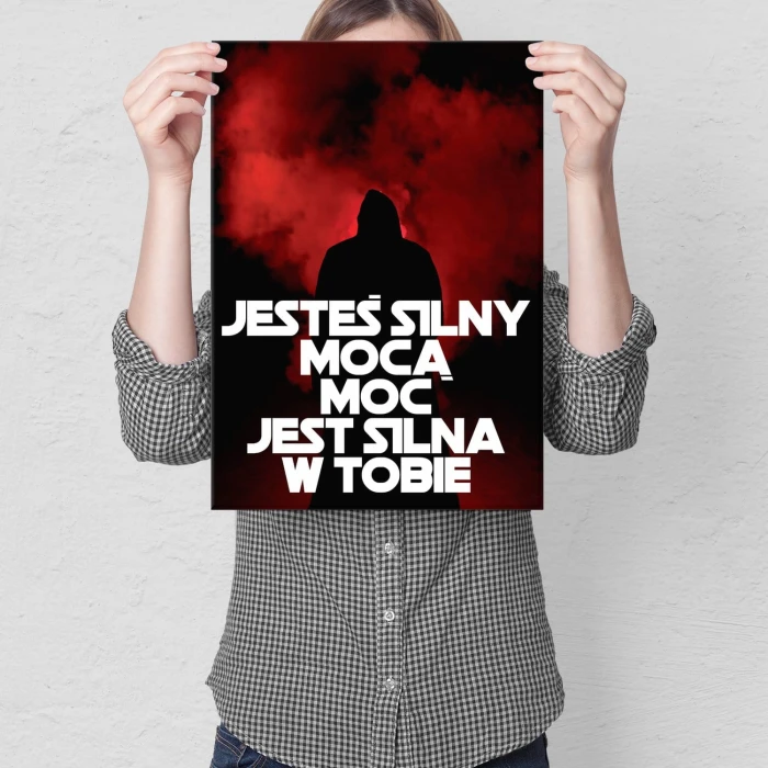 Plakat metalowy Jesteś silny mocą