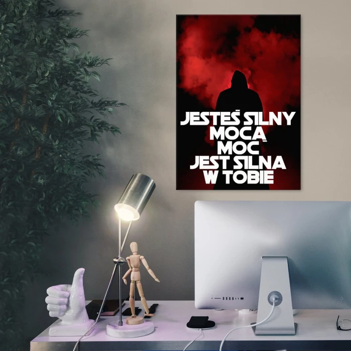 Plakat metalowy Jesteś silny mocą