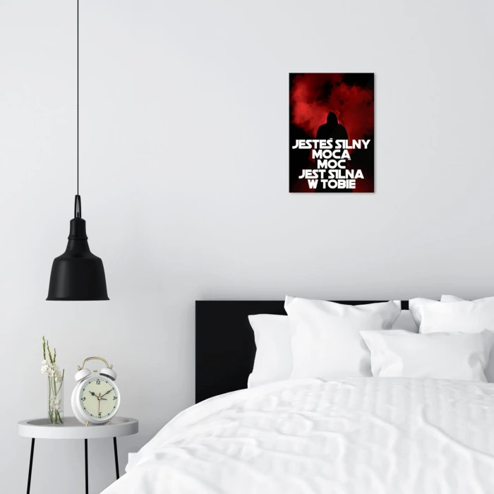 Plakat metalowy Jesteś silny mocą