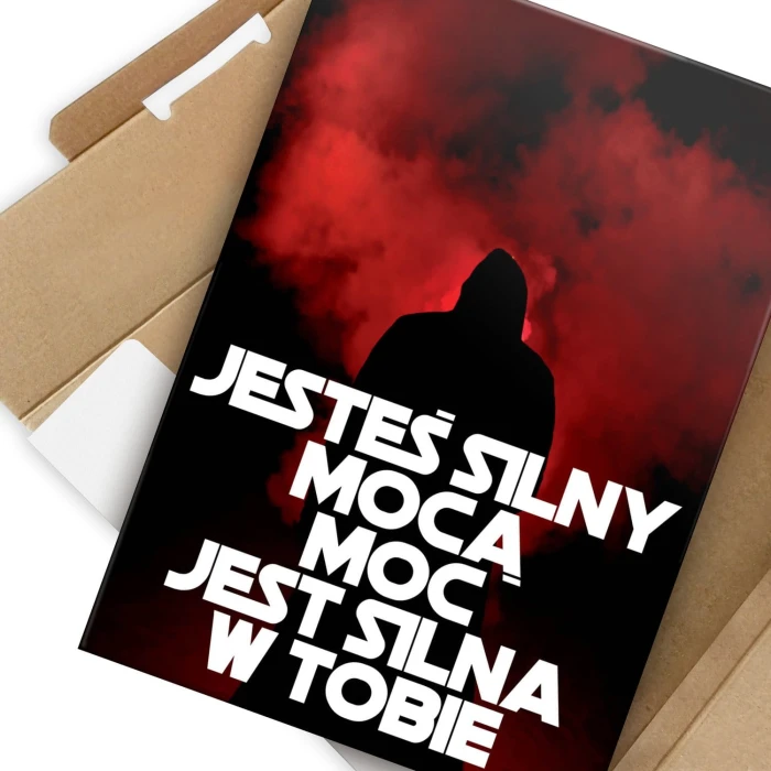Plakat metalowy Jesteś silny mocą