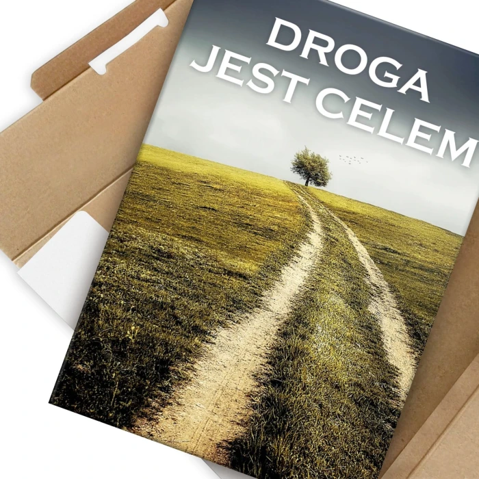 Plakat metalowy Droga jest celem