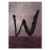 Plakat metalowy Litera W