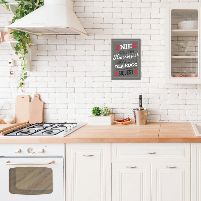 Plakat metalowy Ważne dla kogo się jest