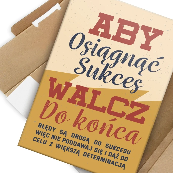 Plakat metalowy Walcz do końca