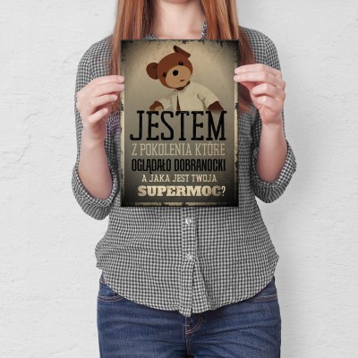 Plakat metalowy Jestem z pokolenia