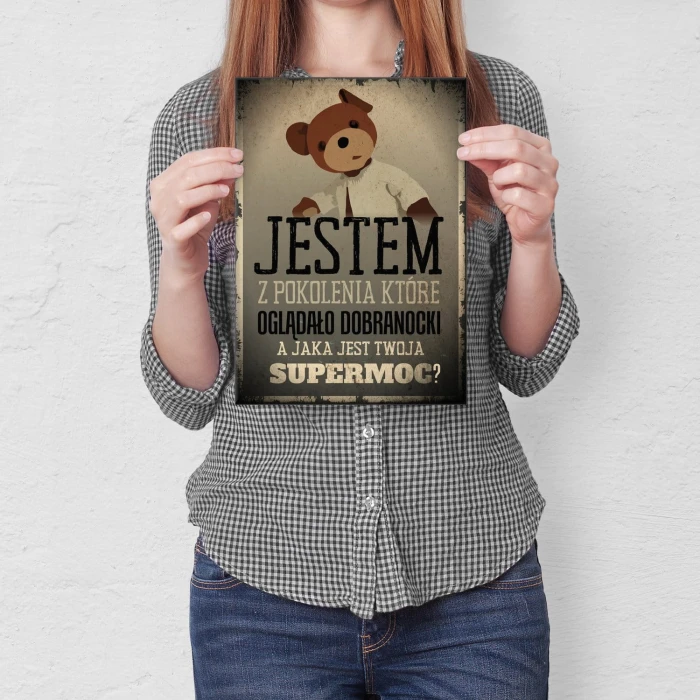 Plakat metalowy Jestem z pokolenia