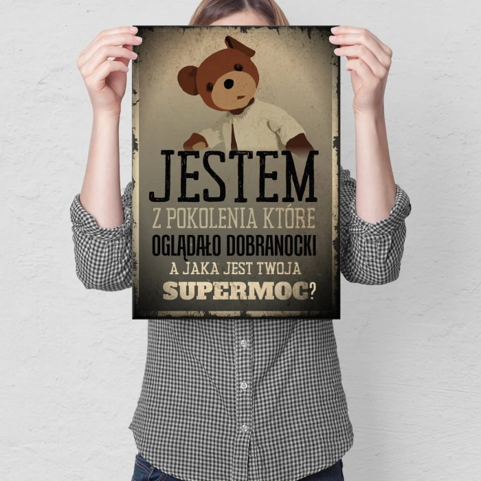 Plakat metalowy Jestem z pokolenia