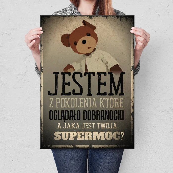 Plakat metalowy Jestem z pokolenia