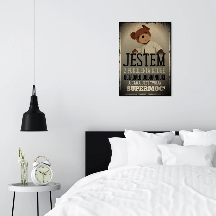 Plakat metalowy Jestem z pokolenia