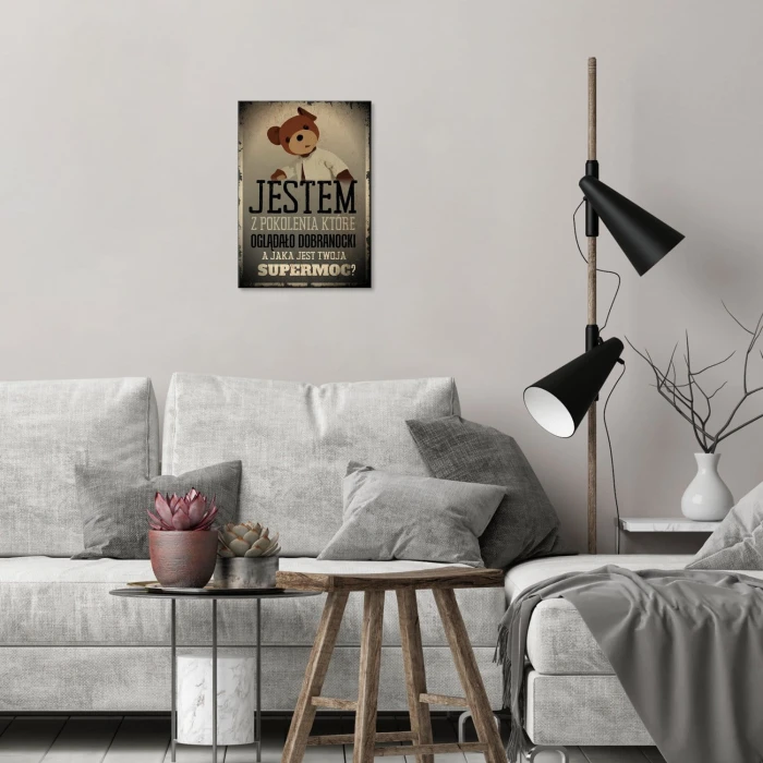 Plakat metalowy Jestem z pokolenia