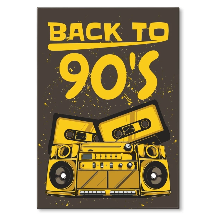 Plakat metalowy Back to 90s