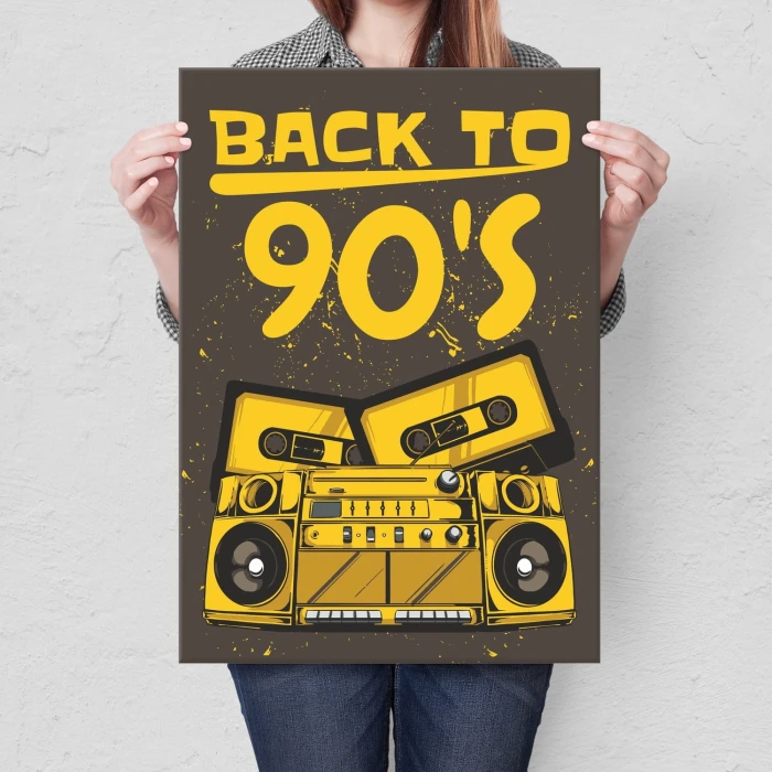 Plakat metalowy Back to 90s