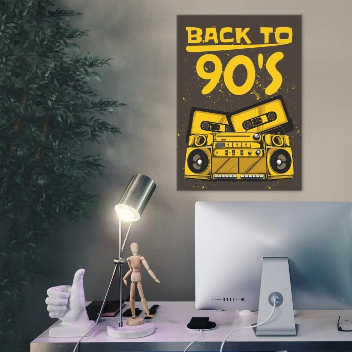Plakat metalowy Back to 90s