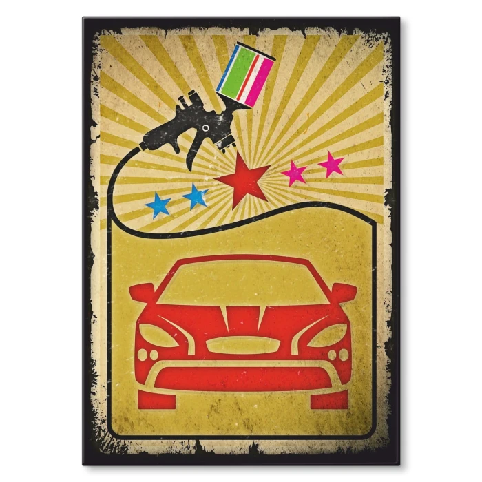 Plakat metalowy Car paint