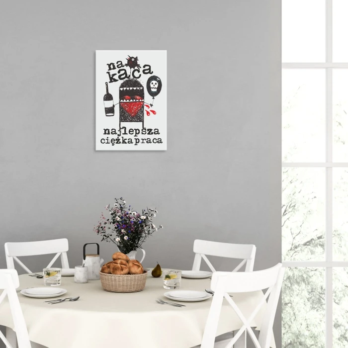 Plakat metalowy Na kaca najlepsza praca