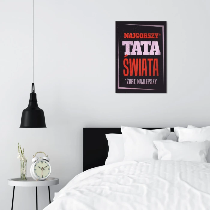 Plakat metalowy Najgorszy tata świata