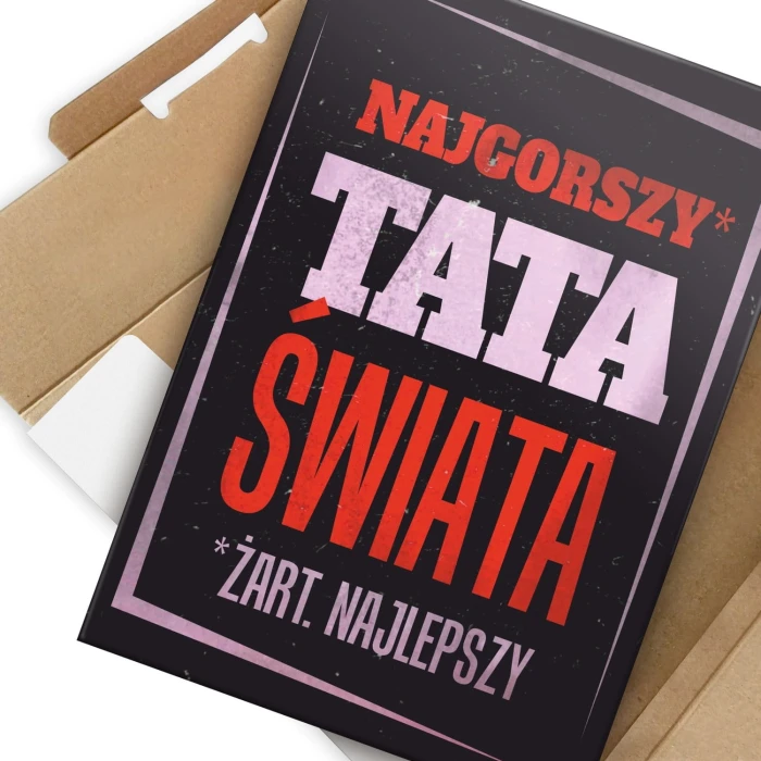 Plakat metalowy Najgorszy tata świata