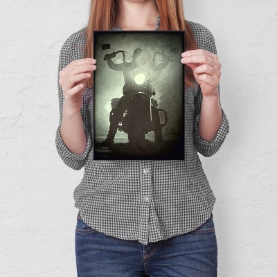 Plakat metalowy Motoman