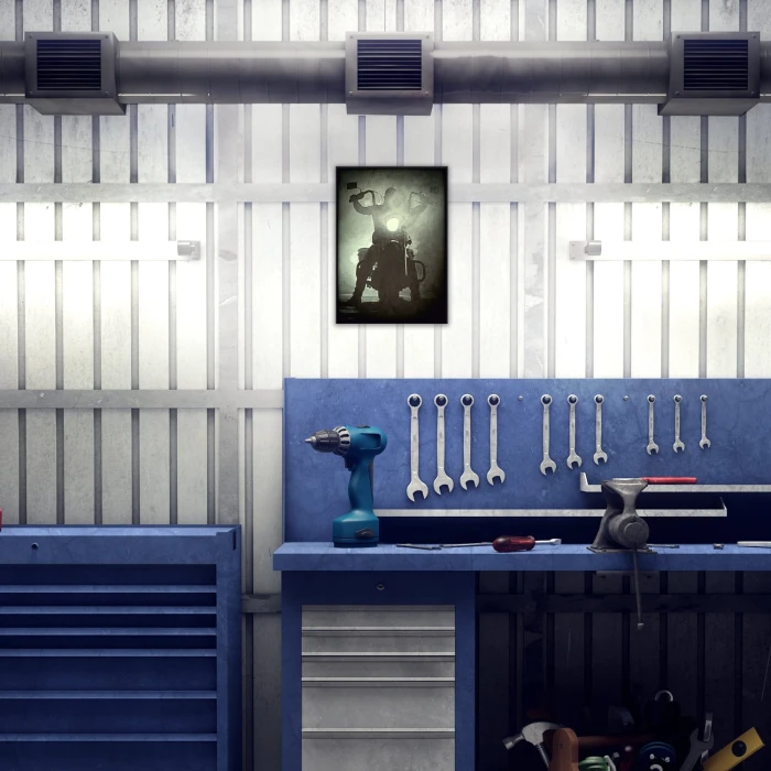 Plakat metalowy Motoman