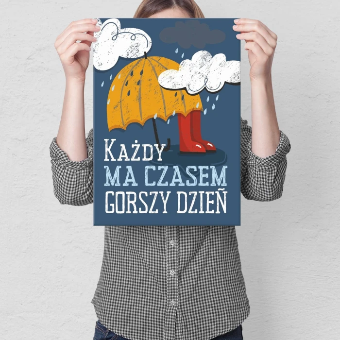 Plakat metalowy Gorszy dzień