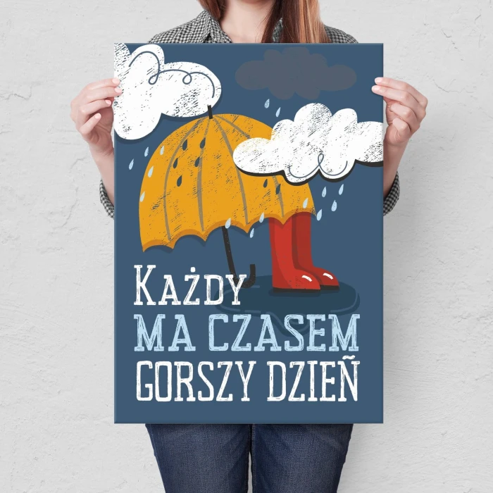 Plakat metalowy Gorszy dzień