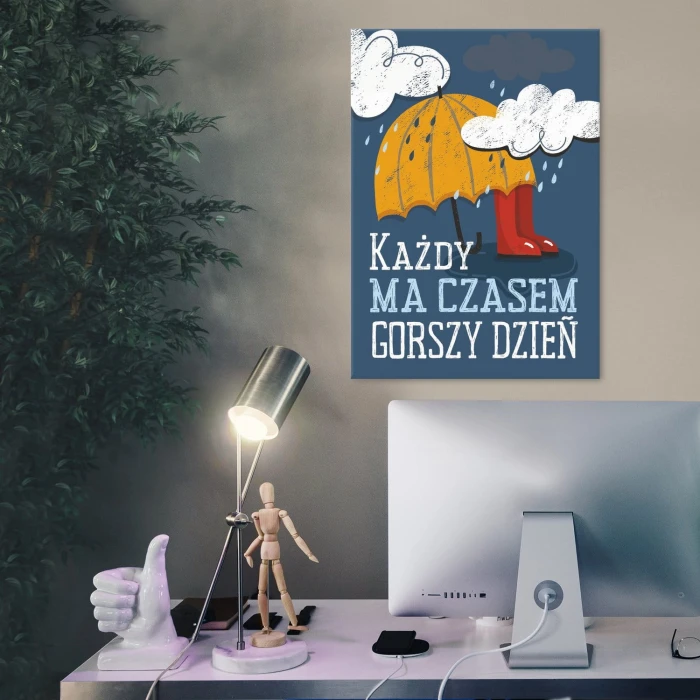 Plakat metalowy Gorszy dzień