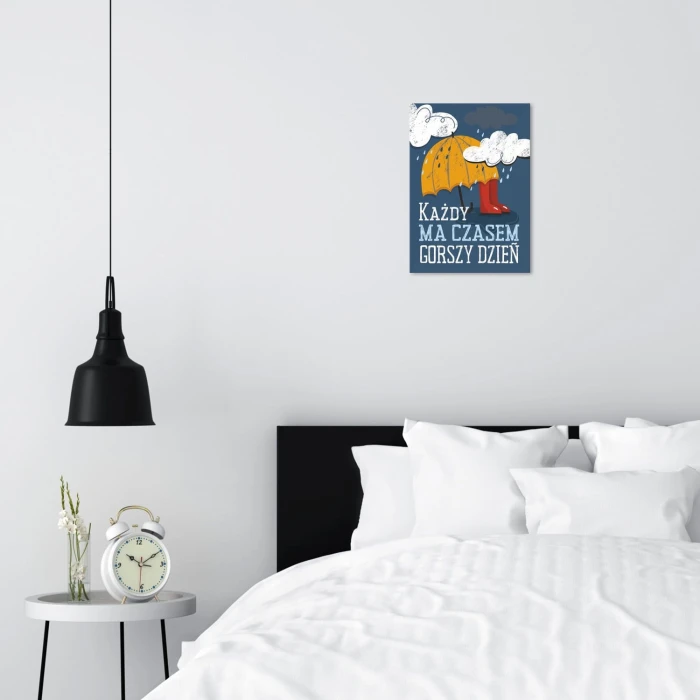 Plakat metalowy Gorszy dzień
