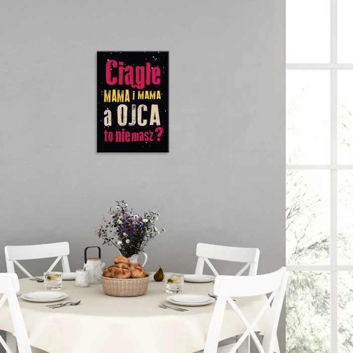 Plakat metalowy Mama i mama Prezent