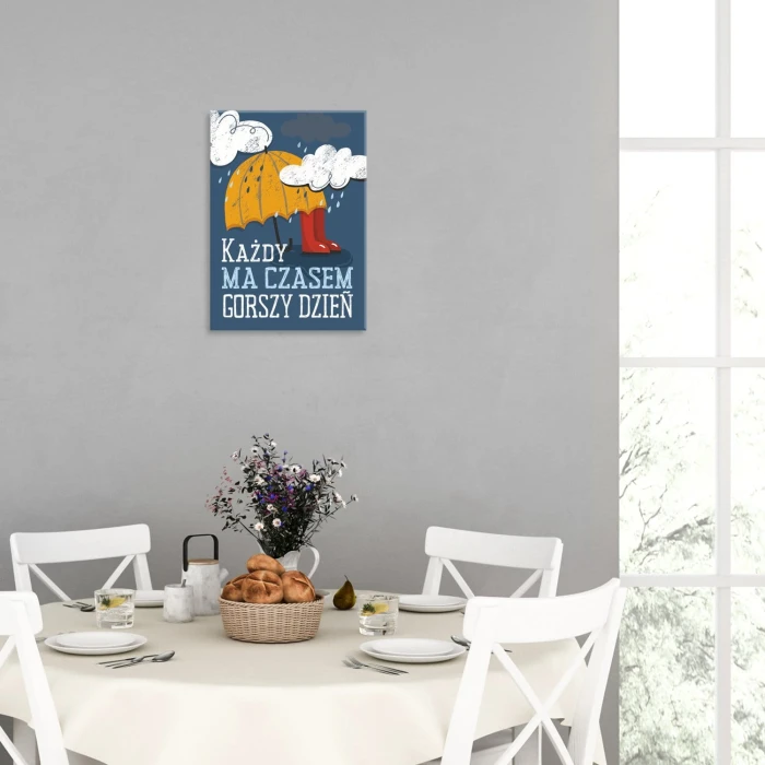 Plakat metalowy Gorszy dzień