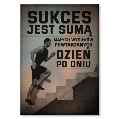 Plakat metalowy Sukces