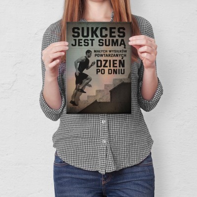 Plakat metalowy Sukces
