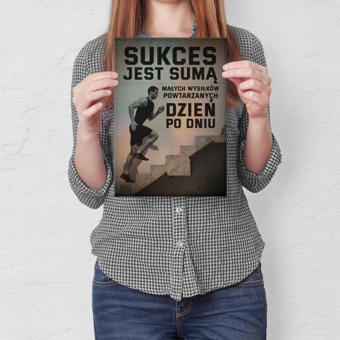 Plakat metalowy Sukces