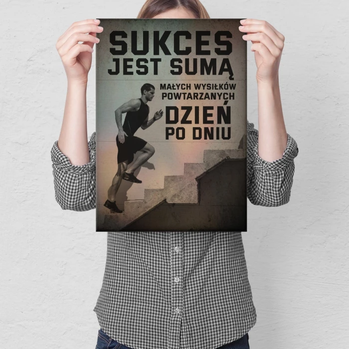 Plakat metalowy Sukces