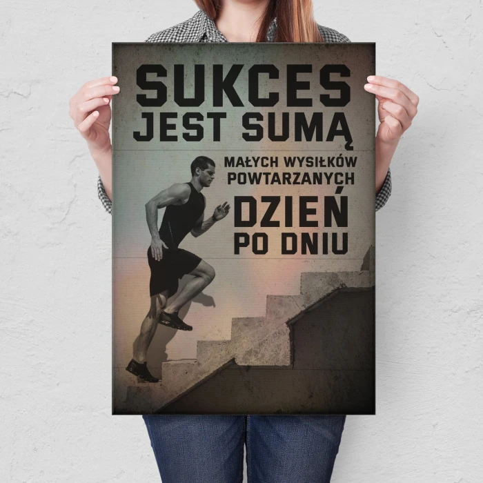 Plakat metalowy Sukces