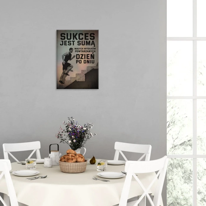 Plakat metalowy Sukces